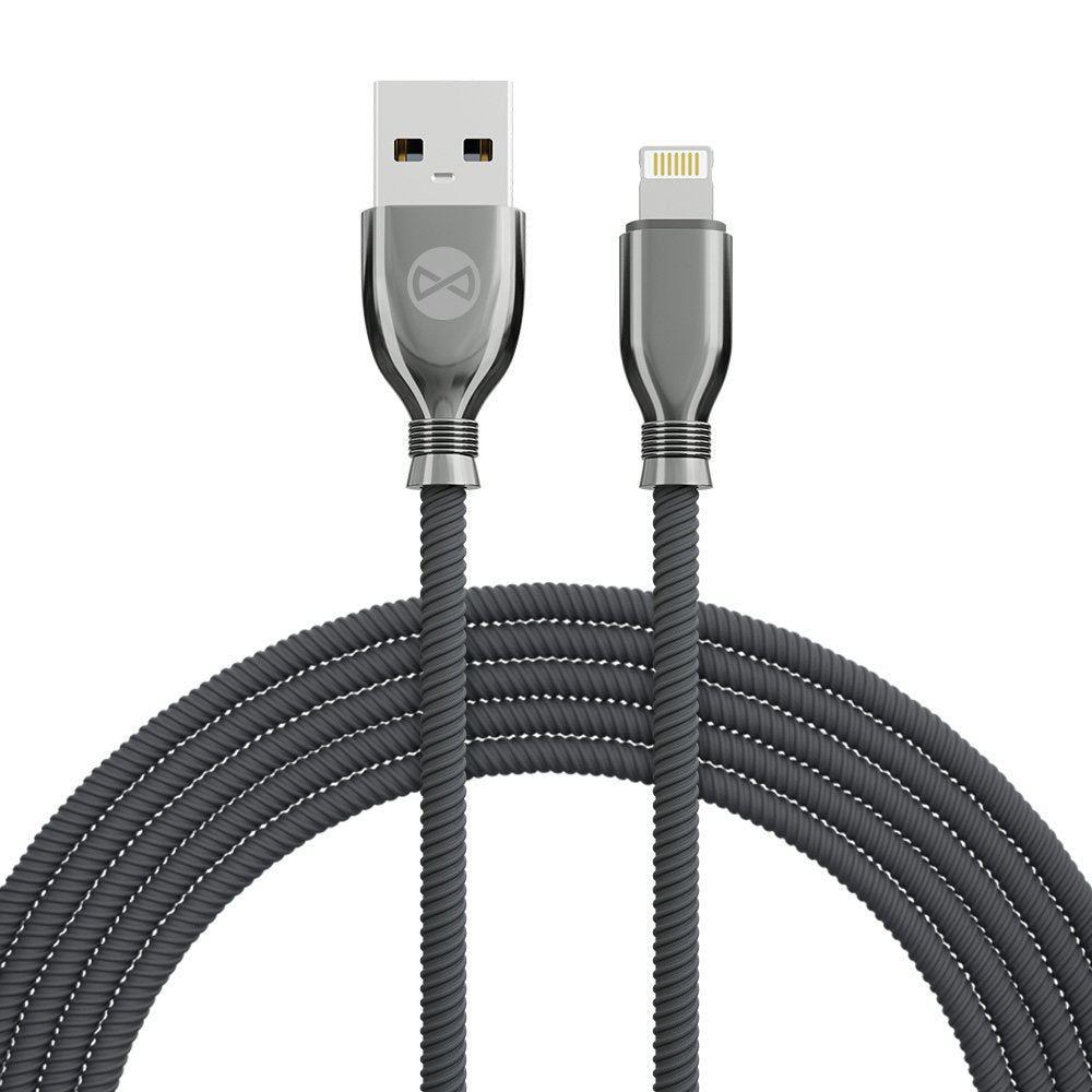 Forever kabelis Tornado USB - Lightning 1,0 m 3A, melns