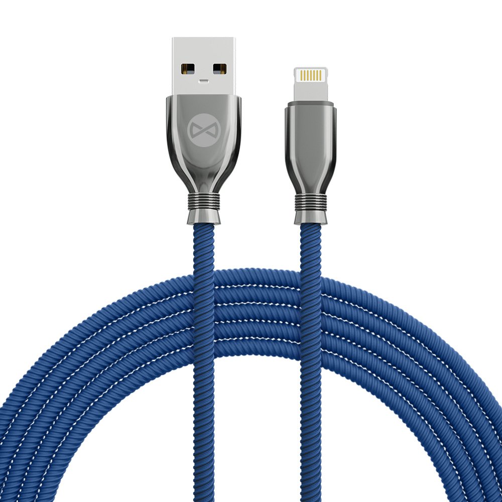Forever kabelis Tornado USB - Lightning 1,0 m 3A tumši zils