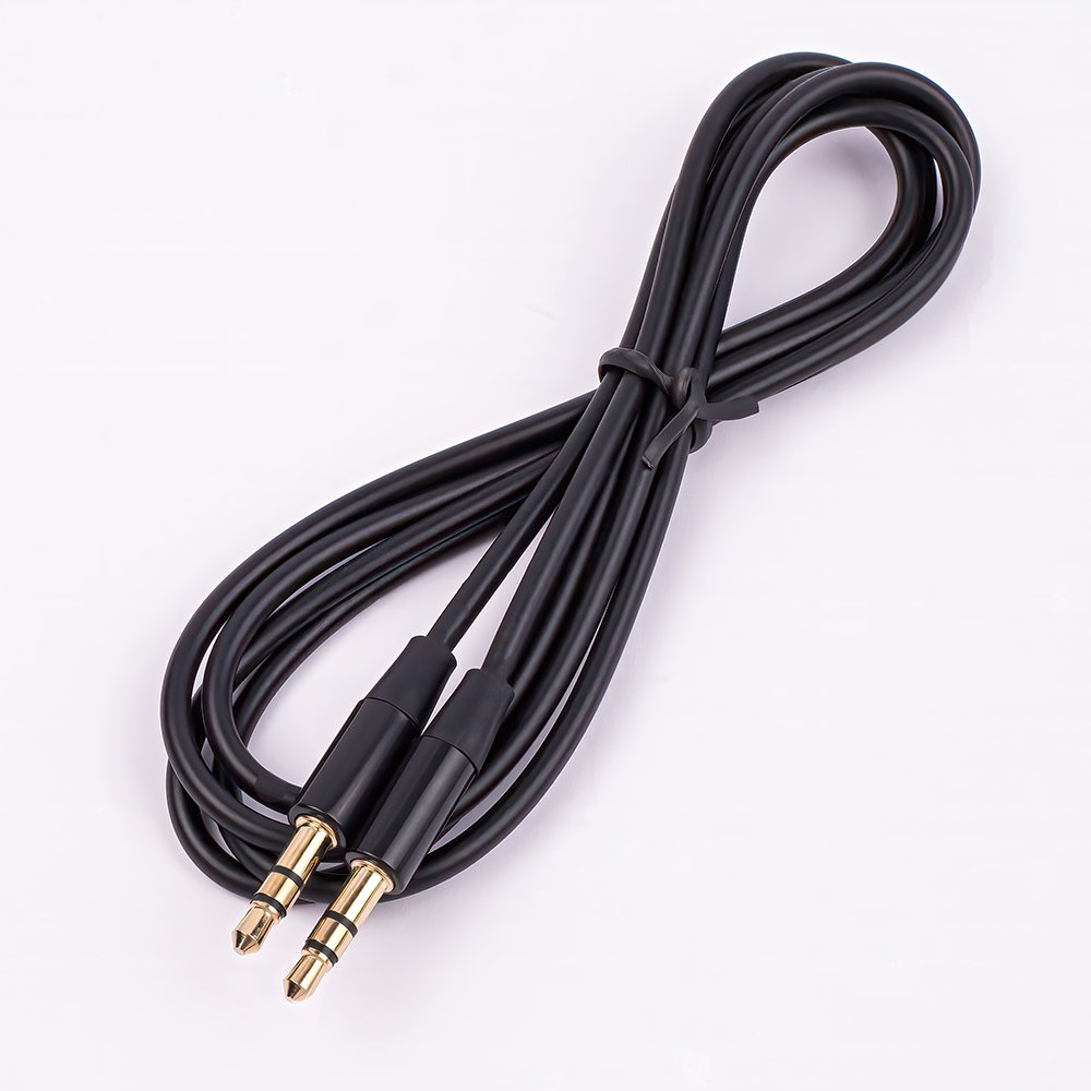 Maxlife audio kabelis 3,5 mm ligzda - 3,5 mm ligzda 1 m, melns