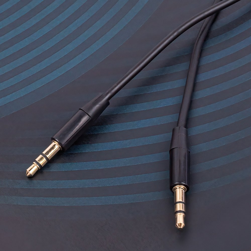 Maxlife audio kabelis 3,5 mm ligzda - 3,5 mm ligzda 1 m, melns