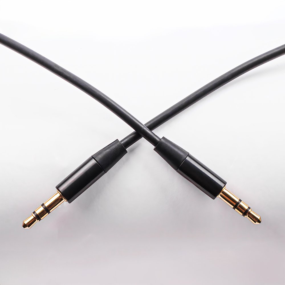 Maxlife audio kabelis 3,5 mm ligzda - 3,5 mm ligzda 1 m, melns