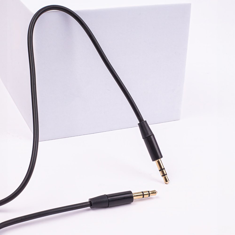 Maxlife audio kabelis 3,5 mm ligzda - 3,5 mm ligzda 1 m, melns