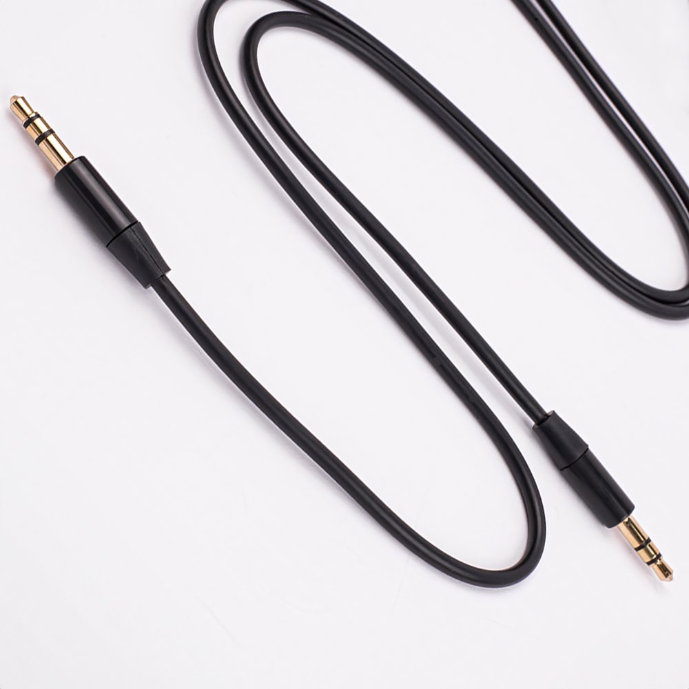Maxlife audio kabelis 3,5 mm ligzda - 3,5 mm ligzda 1 m, melns