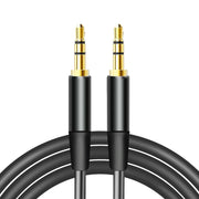 Maxlife audio kabelis 3,5 mm ligzda - 3,5 mm ligzda 1 m, melns
