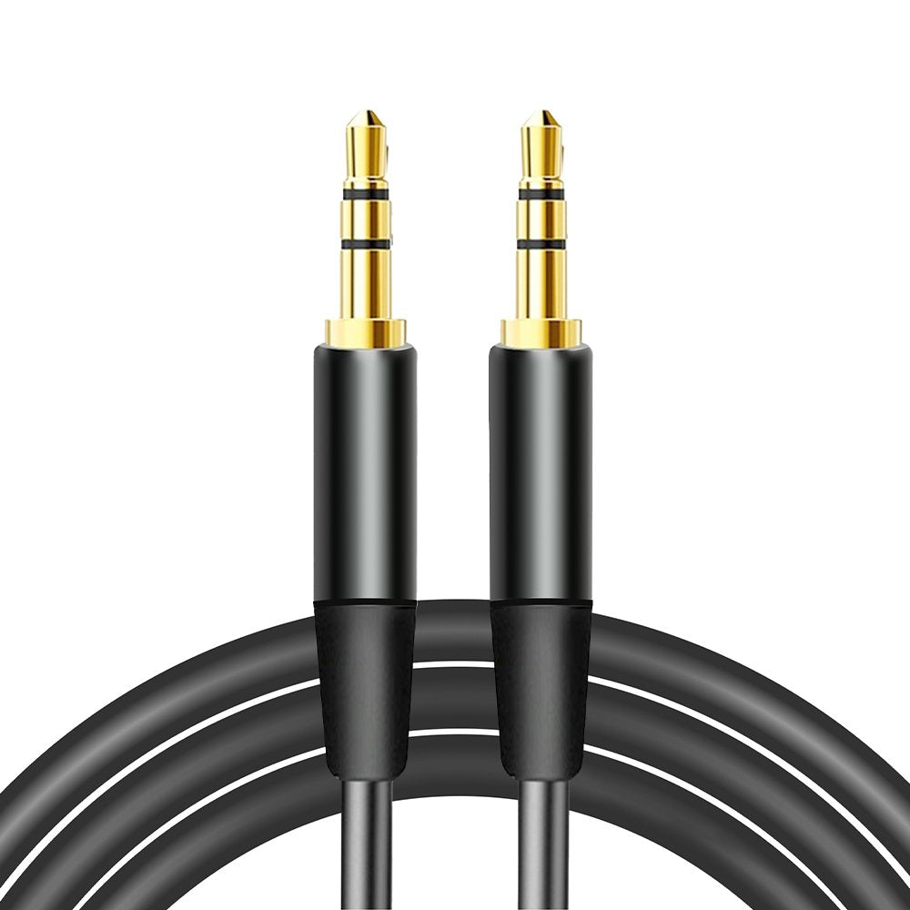 Maxlife audio kabelis 3,5 mm ligzda - 3,5 mm ligzda 1 m, melns