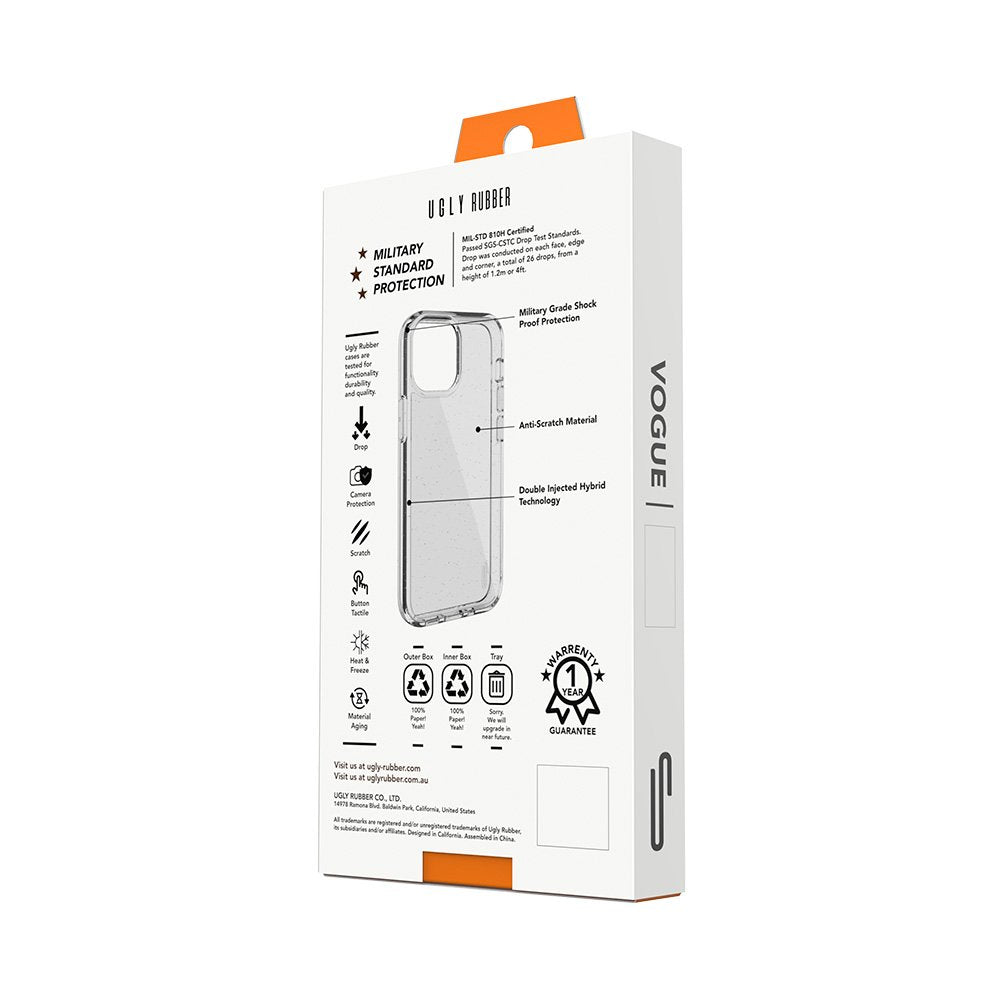 Ugly Rubber Vogue vāciņš iPhone 15 Pro Max 6,7", caurspīdīgs