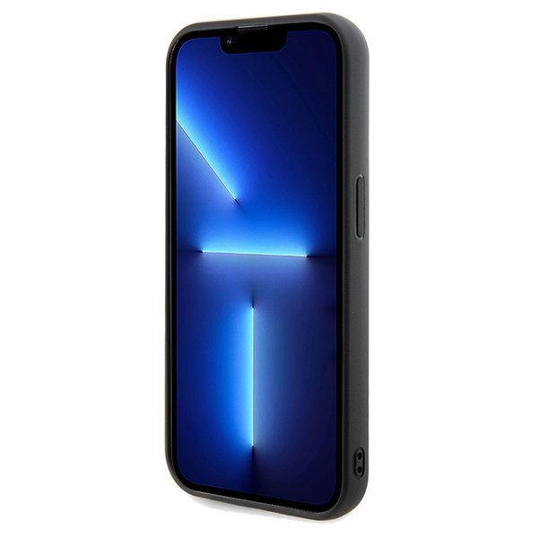 Guess vāciņš iPhone 14 Pro 6,1" GUHCP14LPMSDGSK HC PU DISCO SCRIPT METAL BLACK