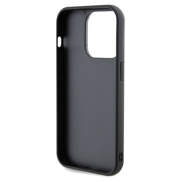 Guess vāciņš iPhone 14 Pro 6,1" GUHCP14LPMSDGSK HC PU DISCO SCRIPT METAL BLACK