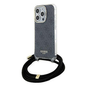 Guess vāciņš iPhone 15 Pro 6,1", melns (GUHCP15LHC4SEK)