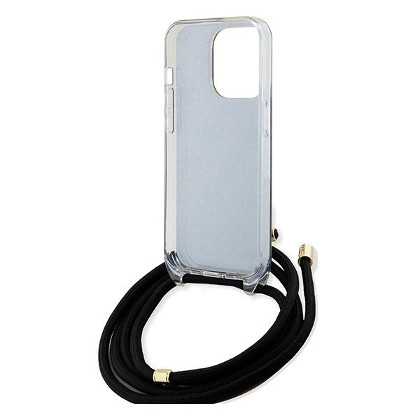 Guess vāciņš iPhone 15 Pro 6,1", melns (GUHCP15LHC4SEK)