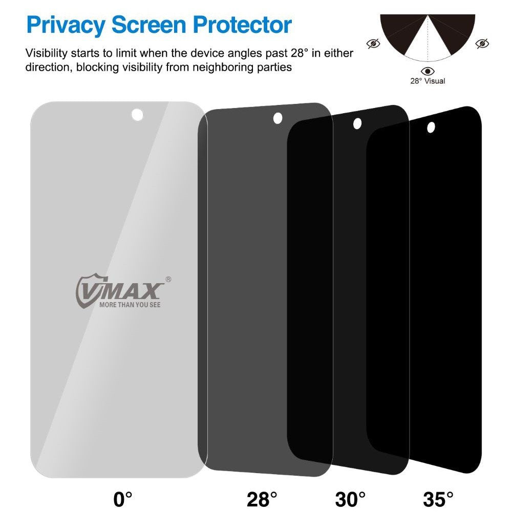 Vmax rūdīts stikls 0.33mm 2,5D ļoti dzidrs privātuma stikls iPhone 7 / 8 / SE2020 / SE2022