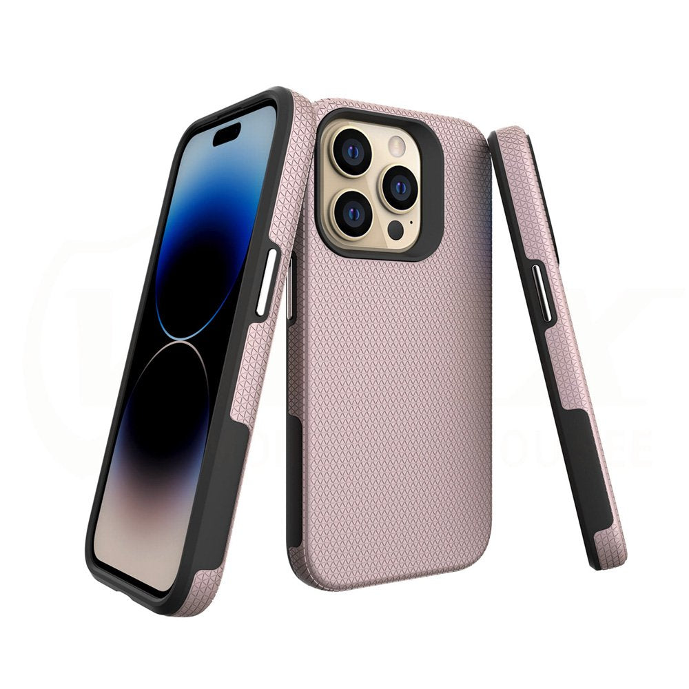 Vmax Triangle vāciņš iPhone 14 Pro 6,1", rozā zelts