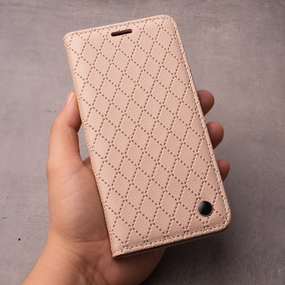 Smart Caro maciņš Xiaomi Redmi Note 15 Pro 5G (EU), bēšs