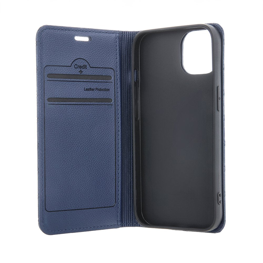 Smart Caro maciņš iPhone 17 Air 6,6", tumši zils