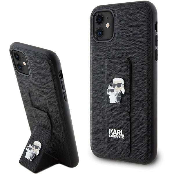 Karl Lagerfeld vāciņš iPhone 11, melns (KLHCN61GSAKCPK)