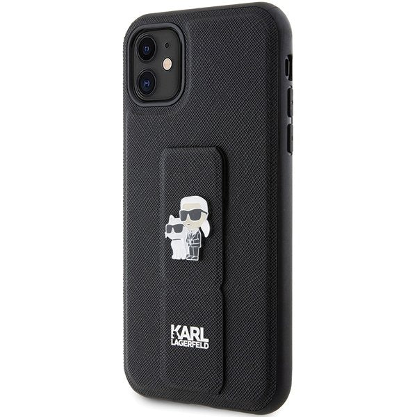 Karl Lagerfeld vāciņš iPhone 11, melns (KLHCN61GSAKCPK)