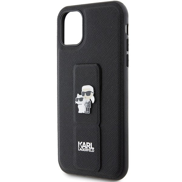 Karl Lagerfeld vāciņš iPhone 11, melns (KLHCN61GSAKCPK)
