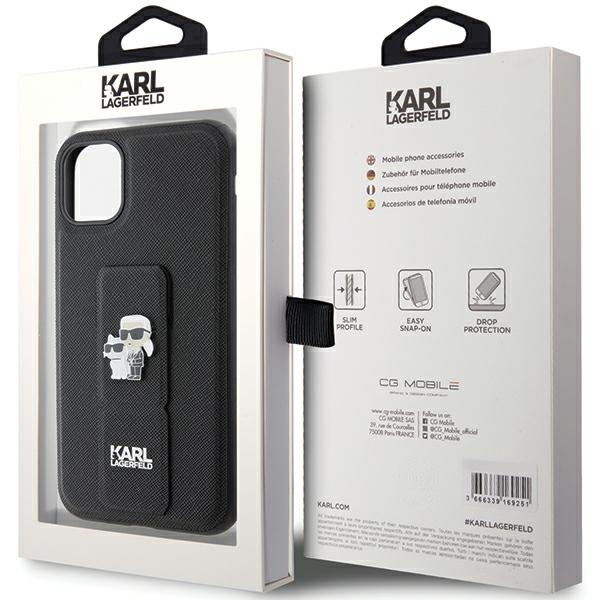 Karl Lagerfeld vāciņš iPhone 11, melns (KLHCN61GSAKCPK)