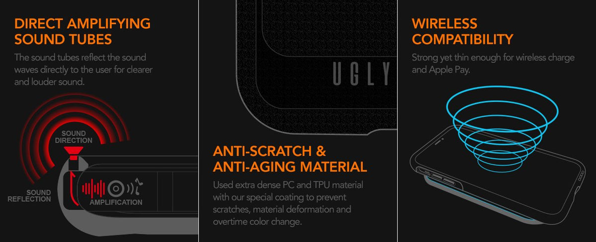 Ugly Rubber Umodel vāciņš iPhone 15 Plus 6,7", caurspīdīgs