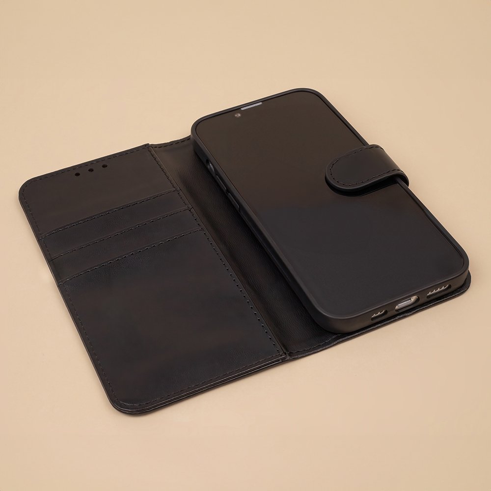 Smart Classic maciņš iPhone 17 Air 6,6", melns