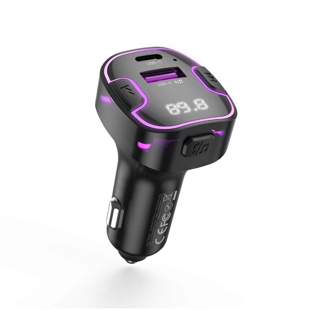 XO Bluetooth auto lādētājs FM raidītājs BCC12 MP3 3,1A, melns