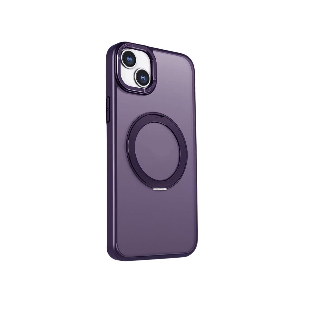 MagSafe Ring rotējošs maciņš iPhone 15 Pro 6,1" violets