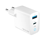 Forever TC-06-65AC GaN PD QC lādētājs 1x USB-C 1x USB 65W balts