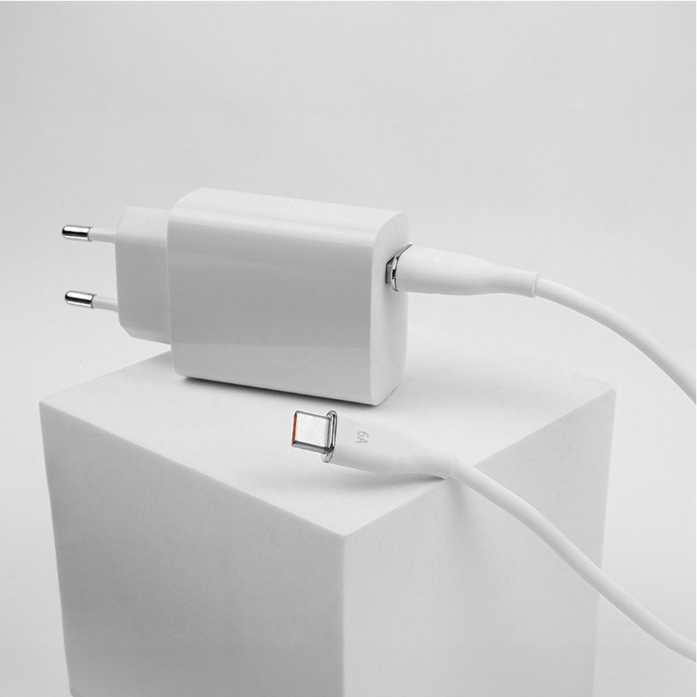 Forever kabelis USB - USB-C 1,0 m 6A, balts
