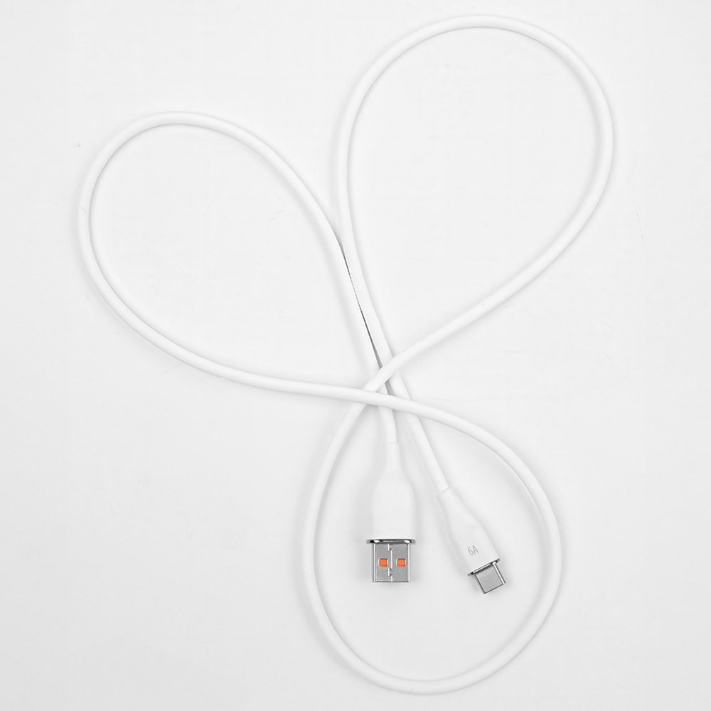 Forever kabelis USB - USB-C 1,0 m 6A, balts