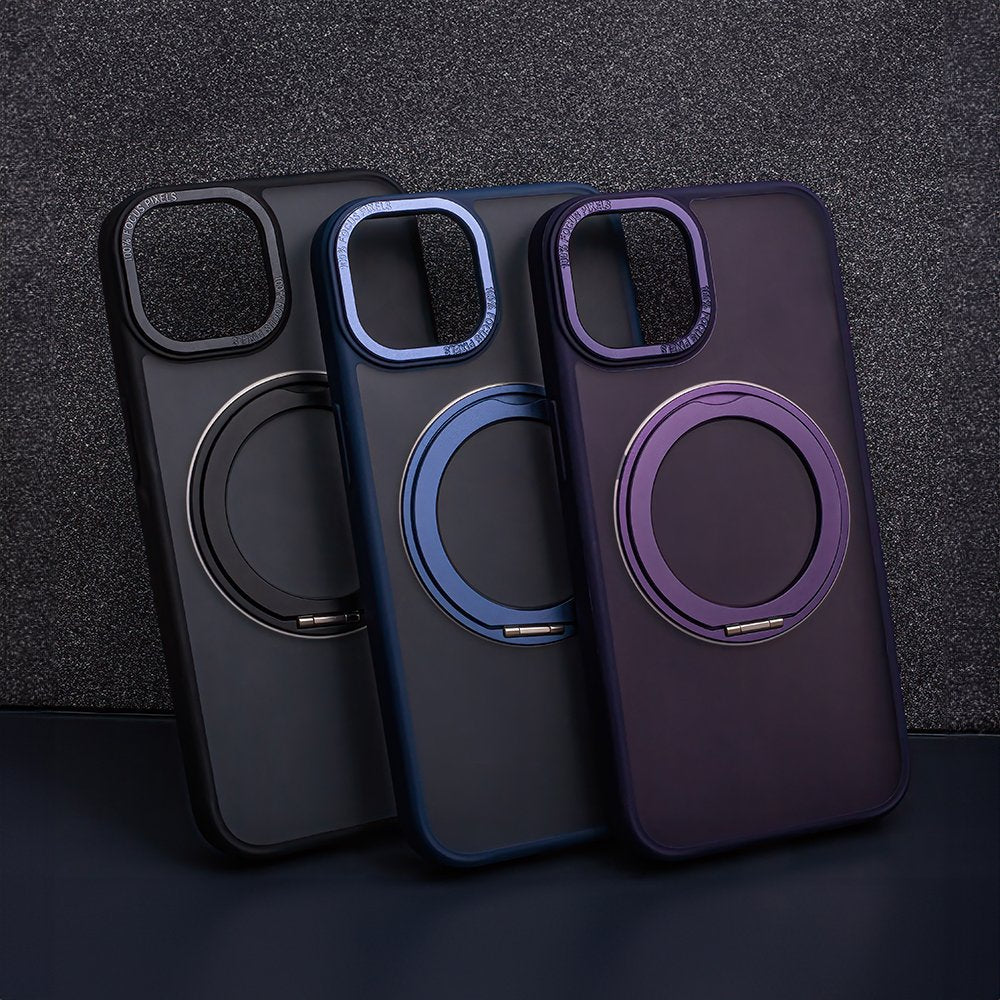 MagSafe Ring rotējošs maciņš iPhone 12 / 12 Pro 6,1" violets