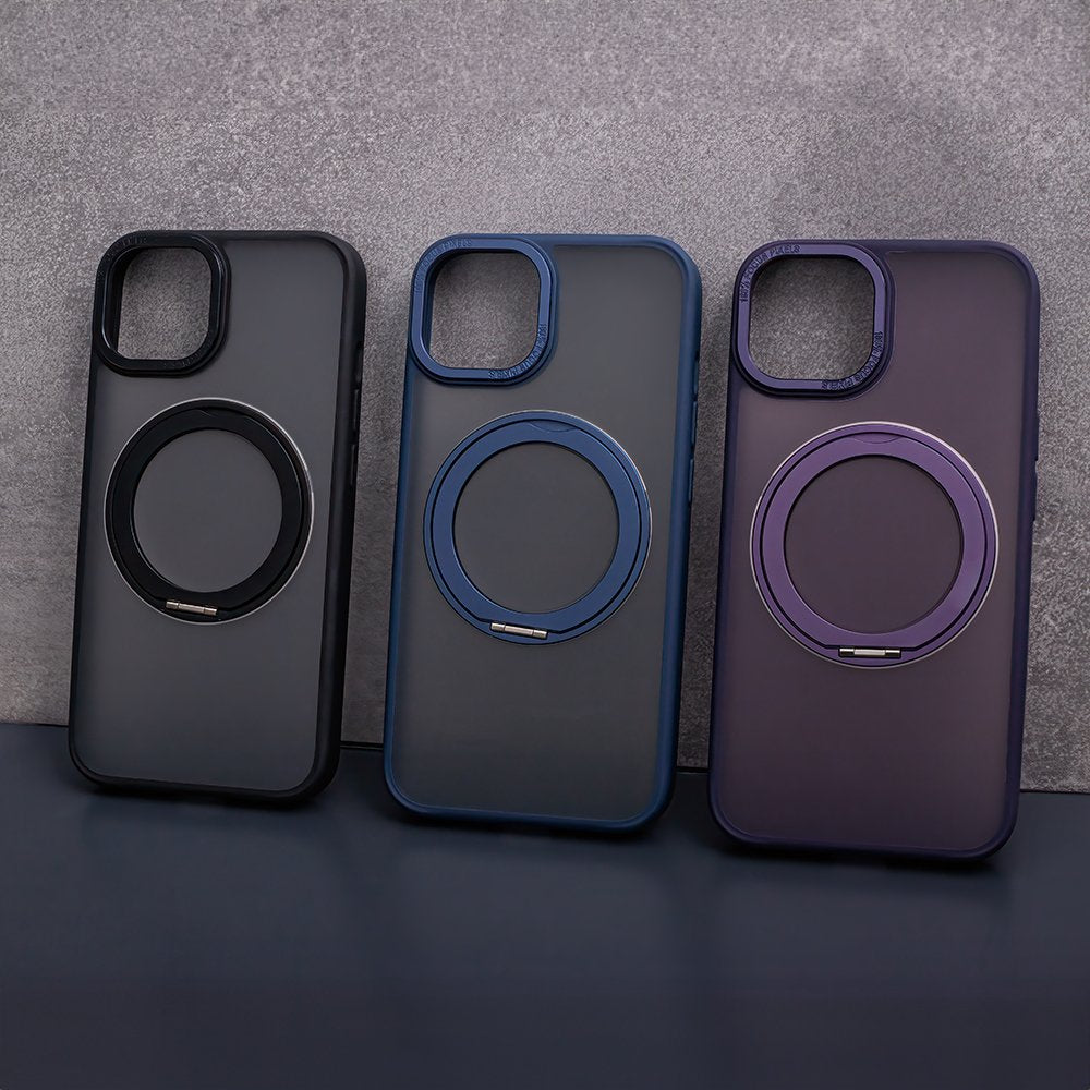 MagSafe Ring rotējošs maciņš iPhone 12 / 12 Pro 6,1" violets