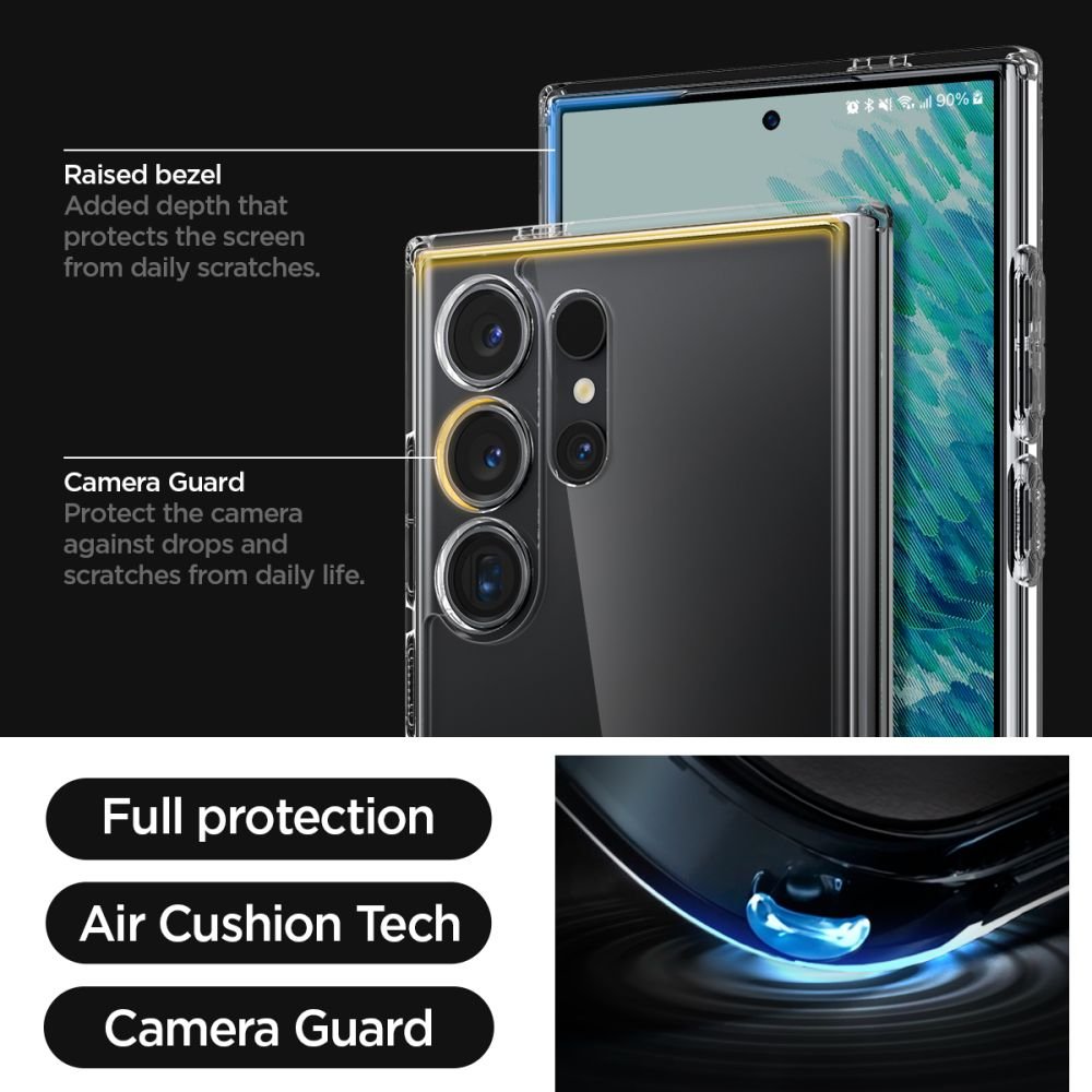 Spigen Ultra Hybrid vāciņš Samsung Galaxy 24 Ultra, caurspīdīgs