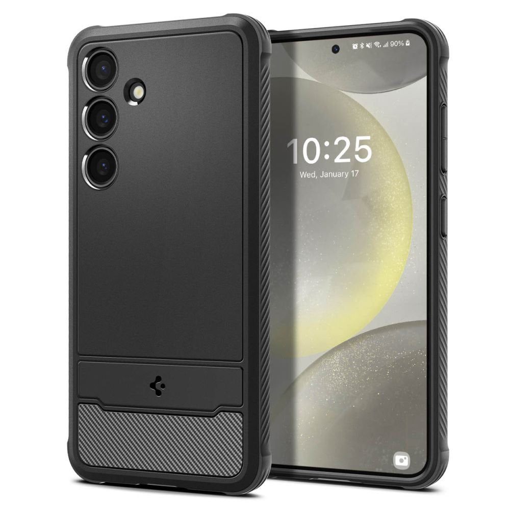 Spigen Rugged Armor vāciņš Samsung Galaxy S24, matēts melns