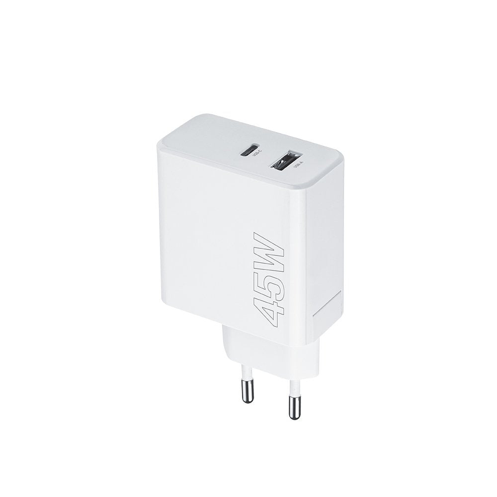 Maxlife lādētājs MXTC-07-45AC PD QC 1x USB-C 1x USB 45W, balts
