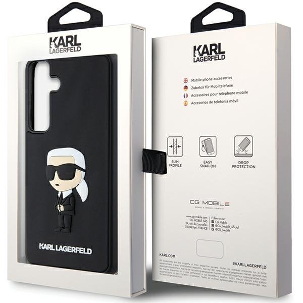Karl Lagerfeld vāciņš Samsung Galaxy S24 Plus, melns (KLHCS24M3DRKINK)