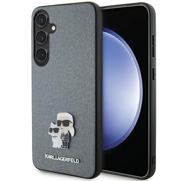 Karl Lagerfeld vāciņš Samsung Galaxy S24 Plus, pelēks (KLHCS24MPSAKCMPG)