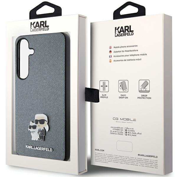 Karl Lagerfeld vāciņš Samsung Galaxy S24 Plus, pelēks (KLHCS24MPSAKCMPG)
