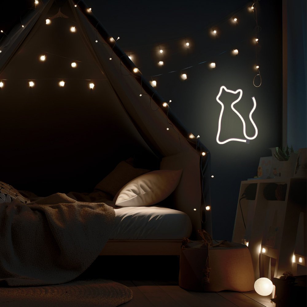 Neona LED ELK daudzkrāsains Baterijas + USB FLNE12 Forever Light