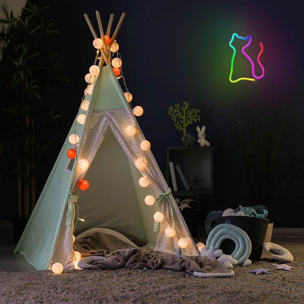 Forever Light gaisma Neon LED RGB CAT FLRN03 + RC Forever