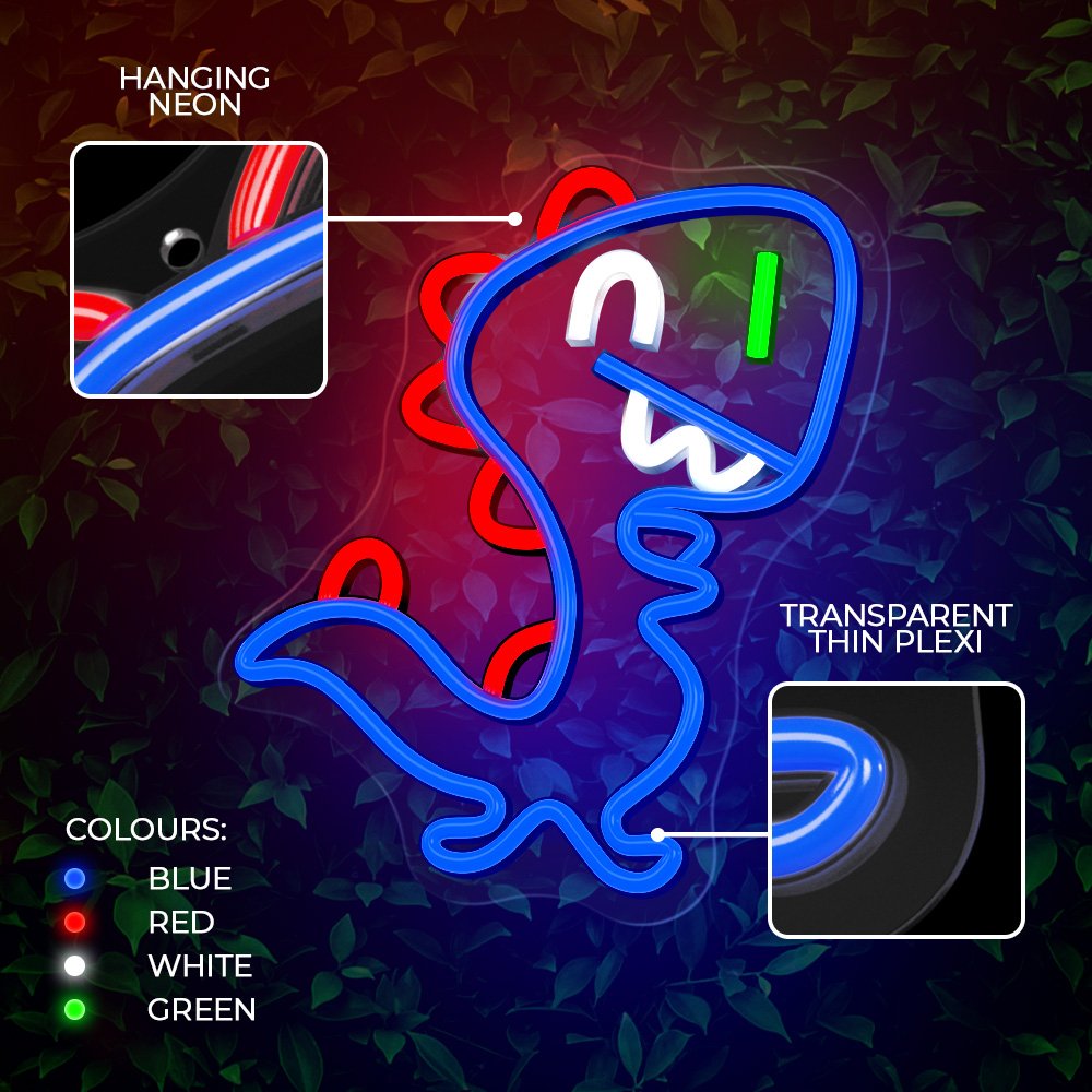 Neona LED JURASSIC BABY DINO zils FLNJ01 Forever Light
