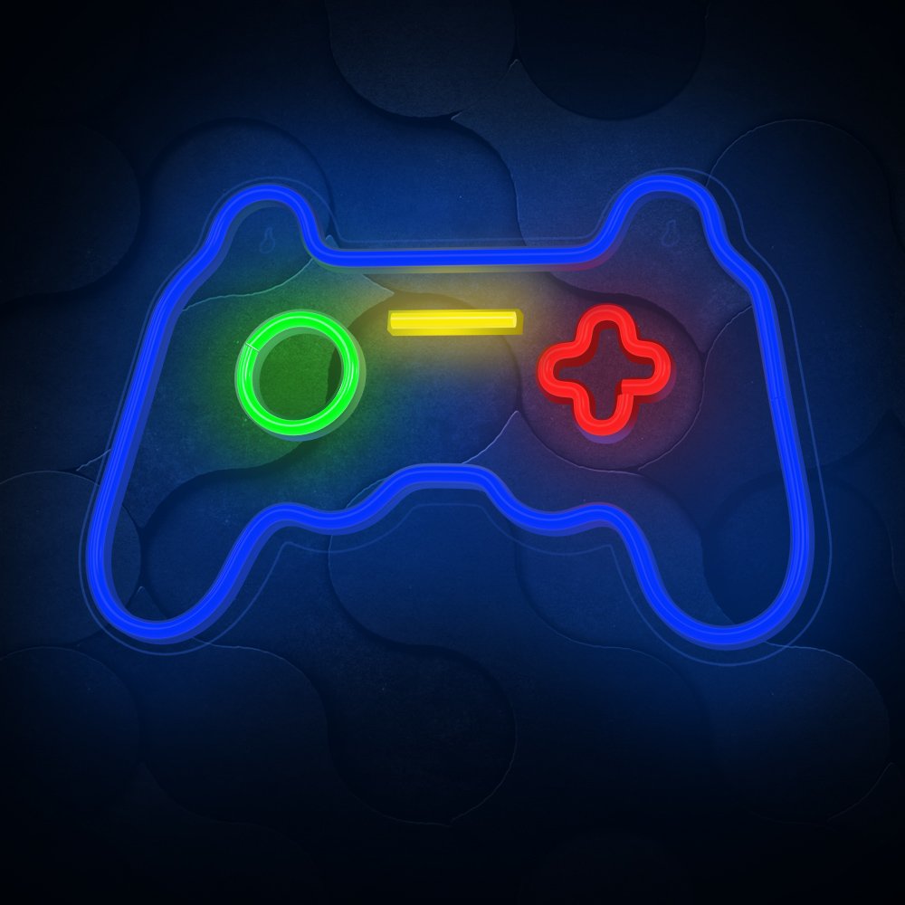 Forever Light gaisma Neon Plexi LED Gamepad daudzkrāsains FPNE03X Forever