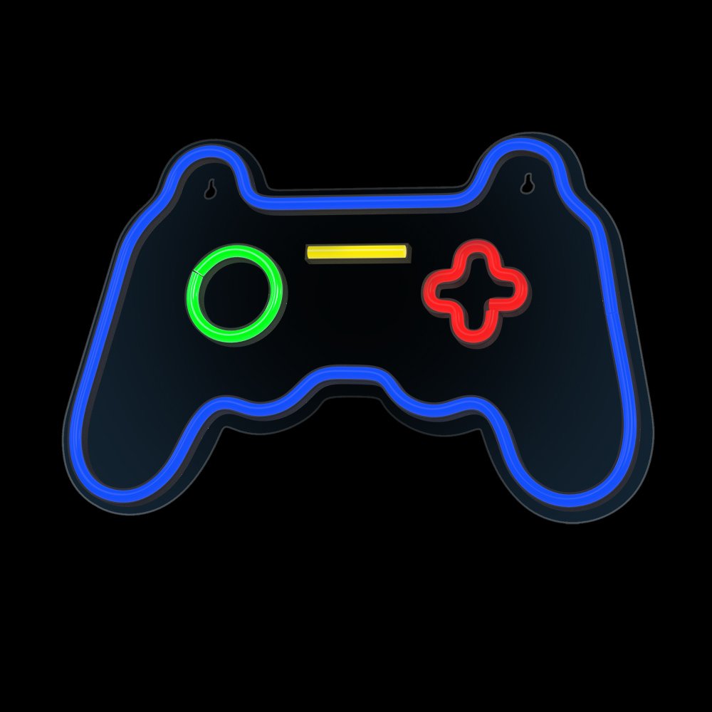 Forever Light gaisma Neon Plexi LED Gamepad daudzkrāsains FPNE03X Forever