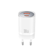 XO tīkla lādētājs CE21 PD 30W 1x USB-C 1x USB, balts