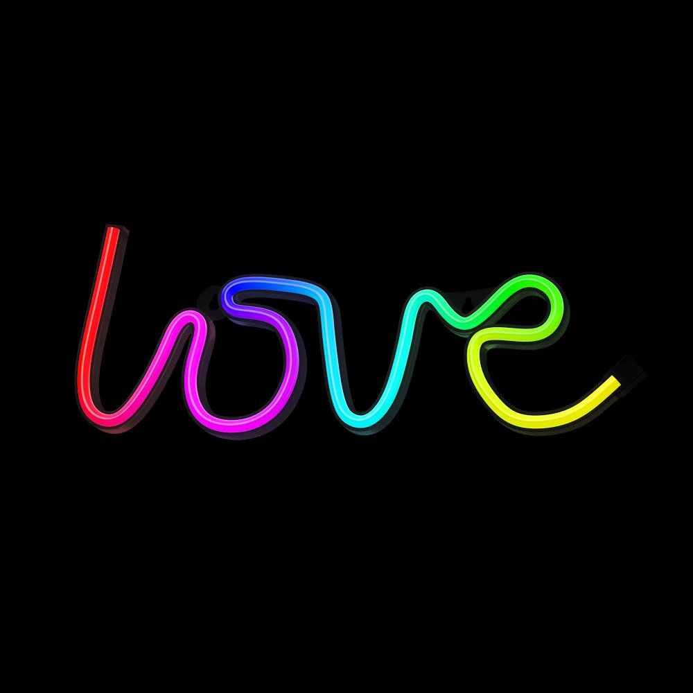 Forever Light gaisma Neon LED RGB Love FLRN01 + RC Forever