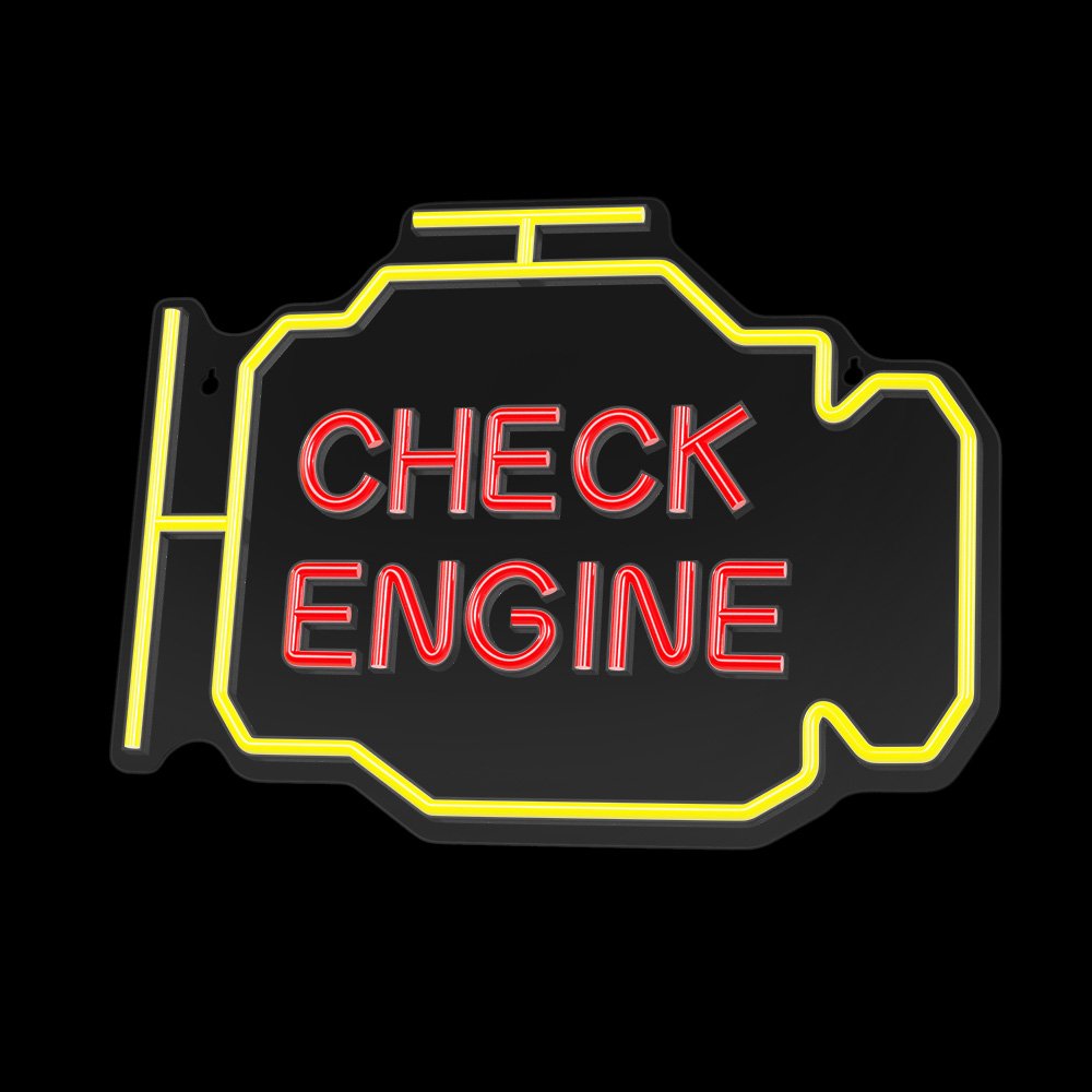 Neona LED CHECK ENGINE dzeltens, sarkans NNE21 Neolia