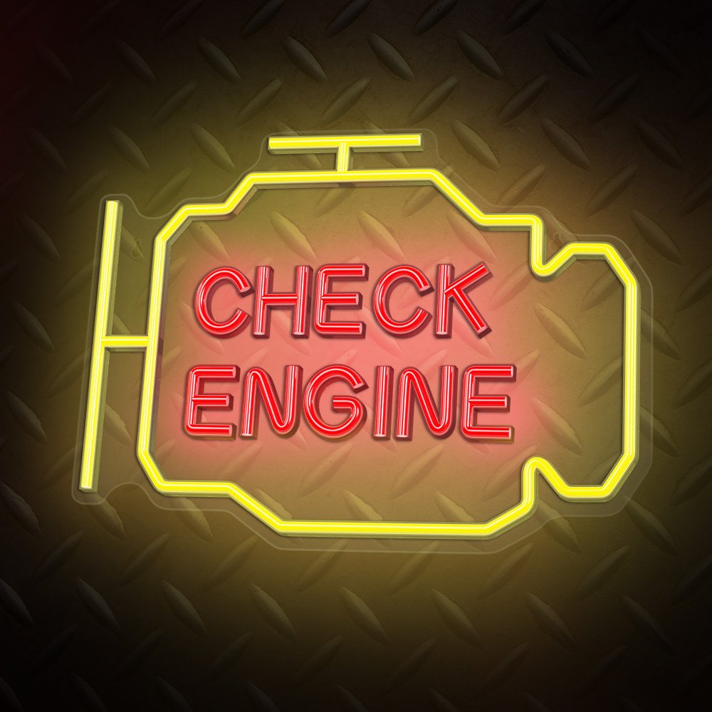 Neona LED CHECK ENGINE dzeltens, sarkans NNE21 Neolia