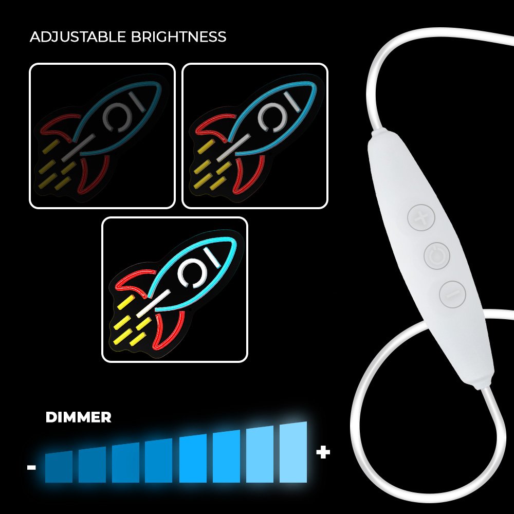 Neona LED ROCKET daudzkrāsains NNE18 Neolia