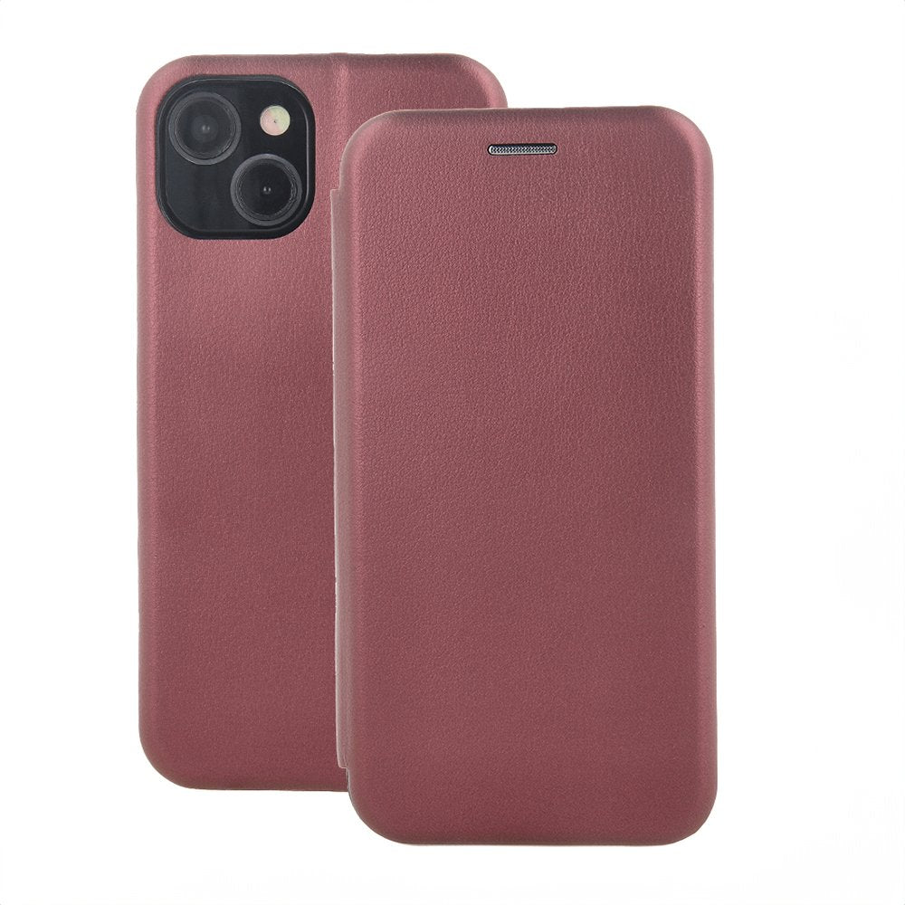 Smart Diva apvalks viedtālrunim Xiaomi Redmi 15C 4G EU / 15C 5G EU (173,16 x 81,06 x 8,2 mm), bordo krāsā