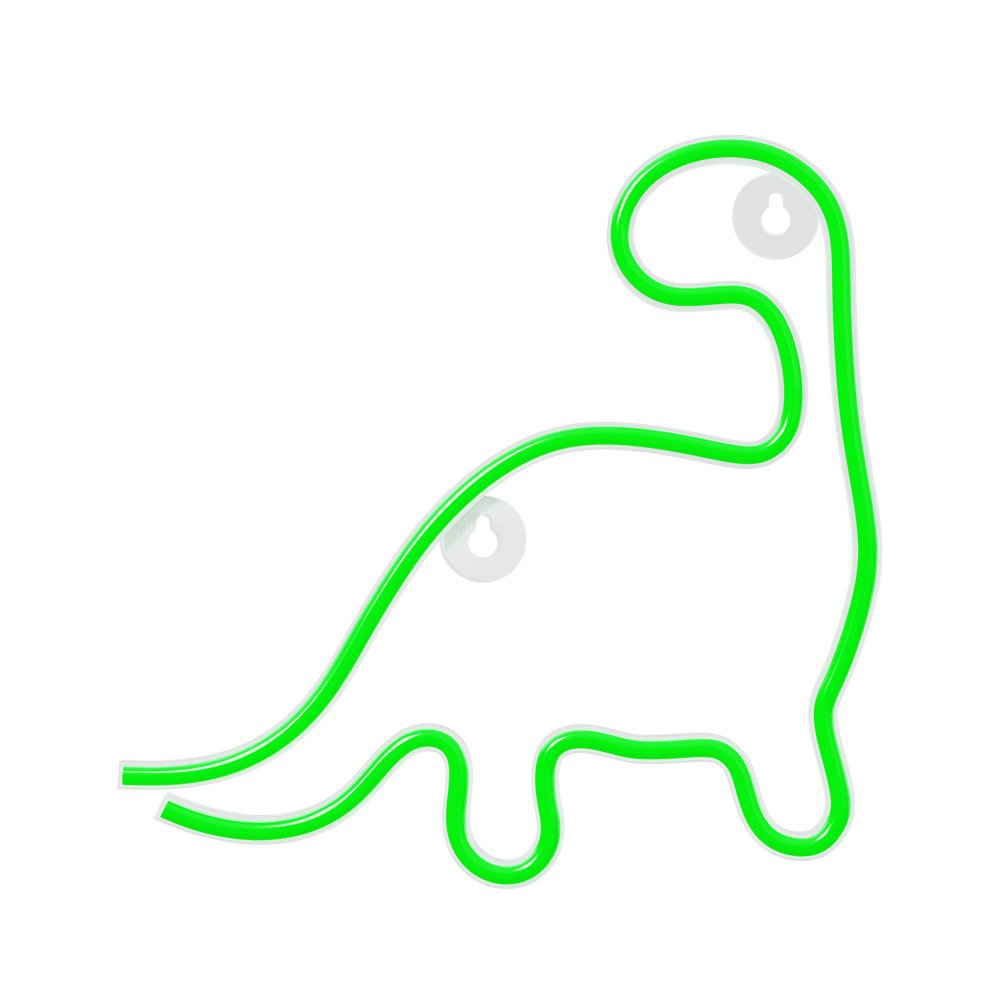 Neolia gaisma Neon LED Dinosaur zaļš NNE01
