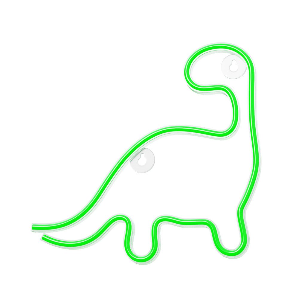Neolia gaisma Neon LED Dinosaur zaļš NNE01